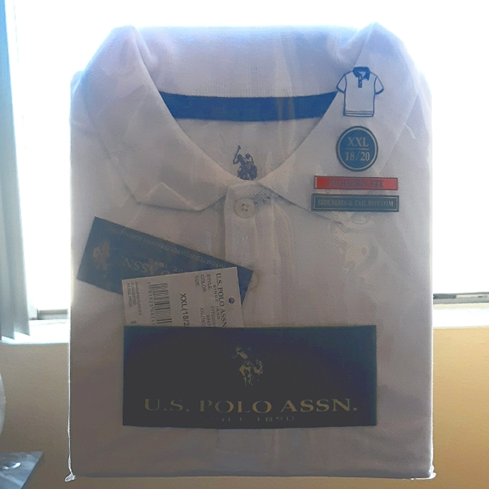White polo shirt